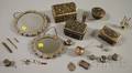 Group of Asian Silver and Silvered Metal Accessory Items