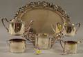 Fivepiece Gorham Silverplated Tea and Coffee Service