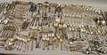 Large Group of Silver and Silverplated Flatware