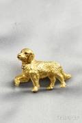 18kt Gold Gemset Dog Brooch Tiffany  Co