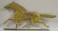 Goldpainted Molded Copper Running Horse Weather Vane