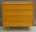Midcentury Modern Maple Fourdrawer Bureau
