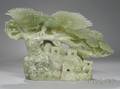 Asian Carved Hardstone Eagle Figural Group