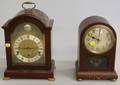 Two Mahogany Mantel Clocks