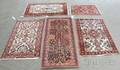 Four Hamadan Rugs and a Machinemade Rug
