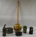 Six Tinware and Hearth Items