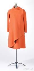 Fiandaca Orange Wool Wrap Coat