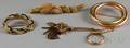 Four Gold Jewelry Items