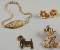Four Gold Jewelry Items