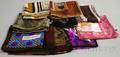 Ten Mostly Designer Silk Scarves