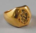 Tiffany  Co 14kt Gold Signet Ring