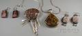 Small Group of Sterling Silver and Hardstone Jewelry