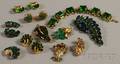 Small Group of Mostly Paste and Gemset Costume Jewelry