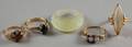 Five Hardstone and Gemset Rings