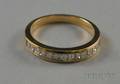 14kt Gold and Channelset Diamond Band