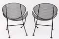 Pair of Tempestini Orange Slice Patio Chairs