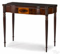 New England Sheraton mahogany card table ca 1815