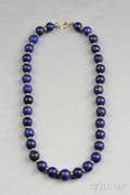 Lapis Bead Necklace