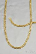 18kt Gold Necklace and Bracelet