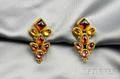 22kt and 18kt Gold Gemset Earclips Maija Neimanis