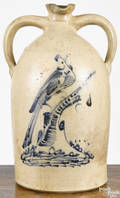 New York stoneware fourgallon jug 19th c