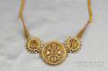 Antique HighKarat Gold Gemset and Enamel Necklace
