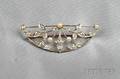 Edwardian Seed Pearl and Diamond Brooch Lebolt  Co