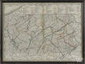 Framed map of Pennsylvania