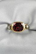 Georgian Gold and Garnet Ring