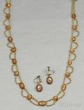 Antique Gold and Micromosaic Necklace