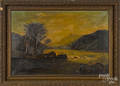 American oil on canvas landscape