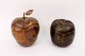 Two Metal Fruit Decorative Sculptures of Apples