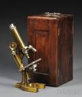 Bausch  Lomb Optical Company Brass Compound Microscope