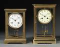 Two Crystal Regulator Mantel Clocks