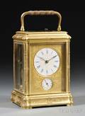 Gilt French Hourrepeating Carriage Clock