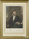 Engraved portrait of Abraham Lincoln