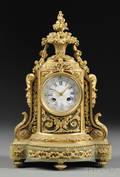 Onyx and Giltbronze French Mantel Clock