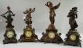 Four Ansonia Statuary Clocks