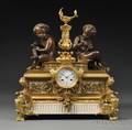 French Giltbronze Statuary Clock