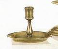 English brass candlestick 17th c
