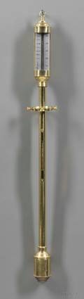 Brasscased Stick Barometer by Rapport