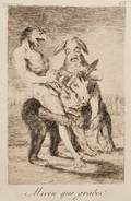 Francisco de Goya Spanish 17461828 Two Plates from LOS CAPRICHOS