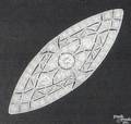 Ladys Art Deco platinum marquiseshaped diamond pin