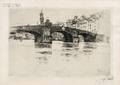 Joseph Pennell American 18601926 Ponte San Trinita Florence