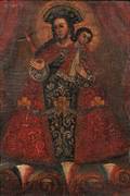 Spanish Colonial School 18th19th Century Madonna and Child