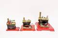 Three Mamod Stationary Steam Engines