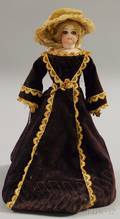 French Bisque Swivel Neck Lady Doll