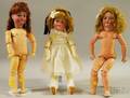Three SPS Bisque Head Dolls