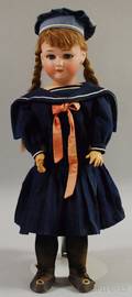 Jutta Bisque Head Girl Doll