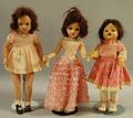 Three Hard Plastic and Composition Dolls